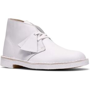 Clarks Desert Boot White Leather in Saudi Arabia
