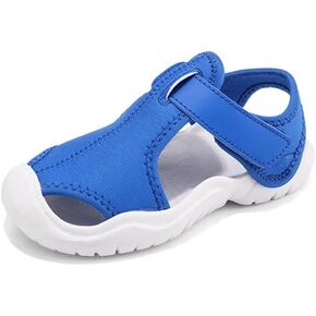 صنادل صيفية للأطفال الأولاد والبنات مغلقة عند أصابع القدم قابلة للتنفس للمشي في الهواء الطلق والجري وركوب الدراجات الرياضية in Kuwait