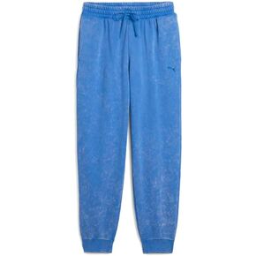 PUMA Mens Elevated Essentials Acid Wash Fleece Sweatpants Casual - Blue in Kuwait