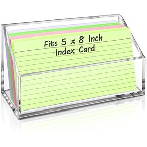 5x8 Index Card Holder, Clear Acrylic 5x8 Index Card Organizer -1 Pack (No Card) in Kuwait