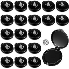 20 PCS Black Fingerprint Ink Pads Mini Portable Thumbprint Stamp Pad for Notary Supplies Identification Security ID Cards, Office Home Use in Kuwait