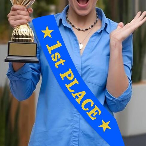 3 Pcs 1st 2nd 3rd Place Award Sash Set - Winner Satin Sashes Game Prizes Awards Honorable Mention Winner Victory for Parties, Contests, Sporting Events,Spelling Bee and Competitions in Kuwait