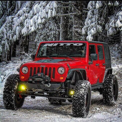 Gatekeeper Off-Road JK Steerable Knuckle Pod Light Mounts Fits 07-18 Wrangler Dana 30/44 Axles (Without Lights) in Saudi Arabia