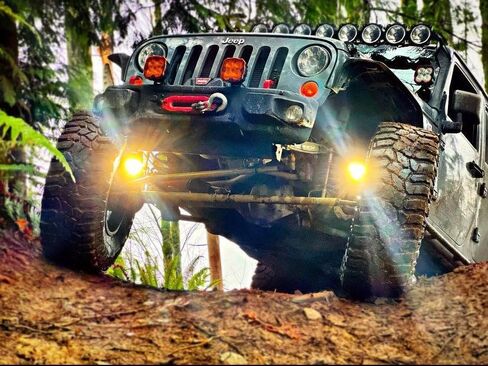Gatekeeper Off-Road JK Steerable Knuckle Pod Light Mounts Fits 07-18 Wrangler Dana 30/44 Axles (Without Lights) in Saudi Arabia