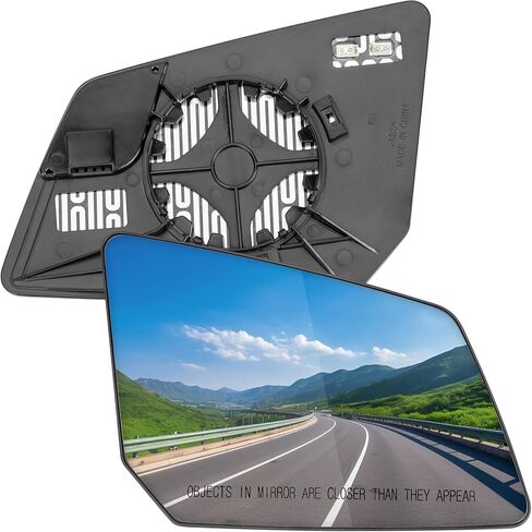 استبدال مرآة جانبية للسائق لسيارة شيفروليه ترافيرس 2009-2016، 2007-2016 جي إم سي أكاديا، 2017 جي إم سي أكاديا المحدودة، 2007-2010 زجاج مرايا زحل أوتلوك - مرآة الرؤية الخلفية اليسرى الساخنة in Kuwait