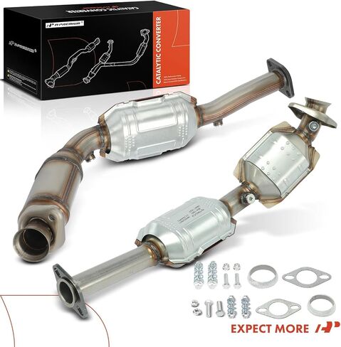 محول حفاز A-Premium مكون من قطعتين مع مجموعة حشية متوافقة مباشرة مع - 1996-2002 - Ford Crown Victoria & Lincoln Town Car & Mercury Grand Marquis، 4.6L، E.P.A. متوافق in Saudi Arabia