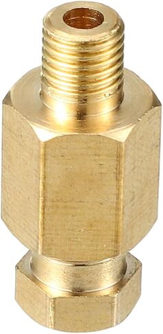 1 قطعة M6x0.75 ضغط تركيب نحاسي عالمي - محول موصل تركيب السيارة يناسب 6 مم - لون ذهبي نحاسي in Kuwait