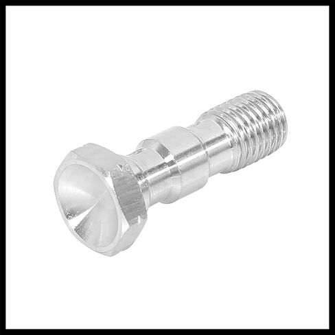 1 Set M10x1.25 Metric Thread Double Banjo Bolt Brake Fitting Adapter with Washers for Motorcycle Car Durable Material in Saudi Arabia