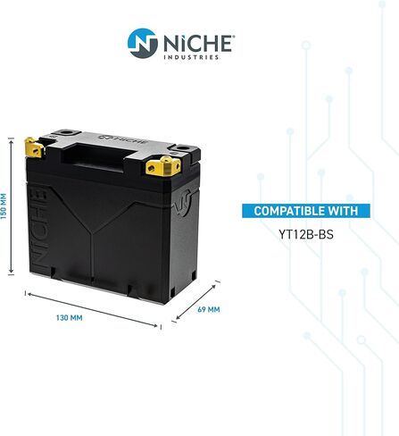NICHE Lithium Battery YT12B-BS 12V 4Ah 240A for Yamaha Kawasaki Motorcycle in Saudi Arabia
