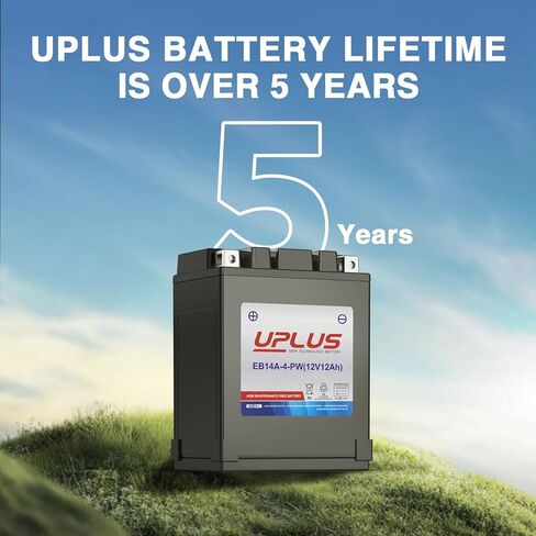 YB14A-A2, YTX14AH-BS UPLUS EB14A-4-PW Scooter Snowmobile UTV Motorcycle Battery Maintenance Free - Sealed AGM Powersports Batteries Compatible with Yamaha Honda Suzuki Kawasaki in Kuwait