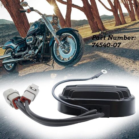 LOONGPART 74540-07 Voltage Regulator Alternator Rectifier Compatible with Harley Davidson 2007 Softail Fatboy in Saudi Arabia