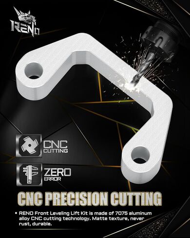 RENO 2" Leveling Kit, Front Lift Spacers Compatible with 2007-2026 Silverado Avalanche Suburban 1500 / Tahoe/Sierra Yukon XL 1500 4WD 2WD (Aluminium, 2Pcs) in Kuwait