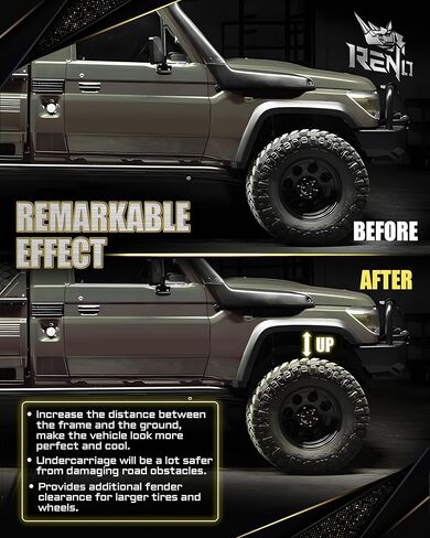 RENO 2" Leveling Kit, Front Lift Spacers Compatible with 2007-2026 Silverado Avalanche Suburban 1500 / Tahoe/Sierra Yukon XL 1500 4WD 2WD (Aluminium, 2Pcs) in Kuwait
