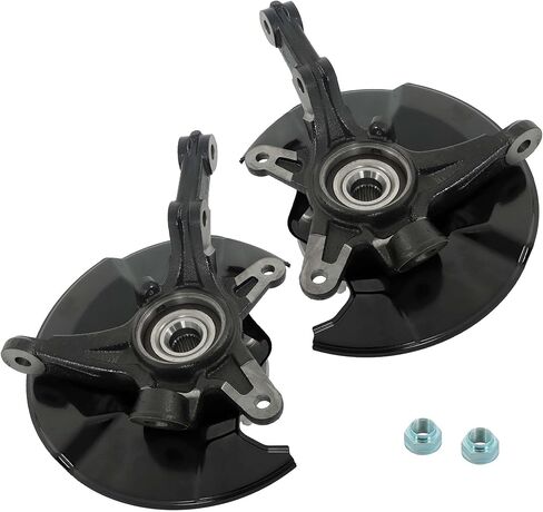 Front Driver and Passenger Side Wheel Hub Bearing Steering Knuckle Assembly Replacement for Honda Civic 2006 2007 2008 2009 2010 2011 698450 698451 in Saudi Arabia