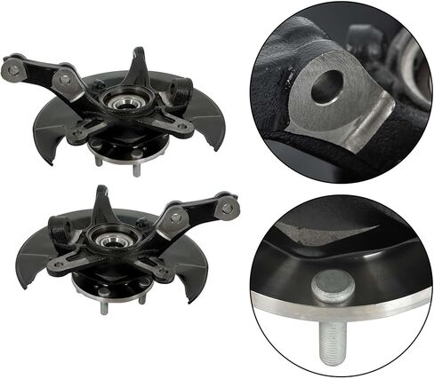 Front Driver and Passenger Side Wheel Hub Bearing Steering Knuckle Assembly Replacement for Honda Civic 2006 2007 2008 2009 2010 2011 698450 698451 in Saudi Arabia