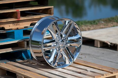 OE Wheels FR76 22 Inch Rim Fits F-150 Style 6x135 22x9 Chrome - Hollander 3918 (1) in Saudi Arabia