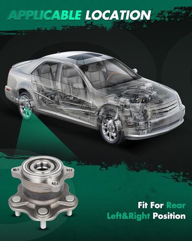 SCITOO 1 x Rear Wheel Bearings and Hub Assembly 2003-2008 For INFINITI FX35,Non-ABS 5-Lug 950-008 3.5L in Saudi Arabia