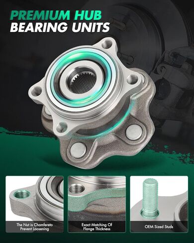SCITOO 1 x Rear Wheel Bearings and Hub Assembly 2003-2008 For INFINITI FX35,Non-ABS 5-Lug 950-008 3.5L in Saudi Arabia