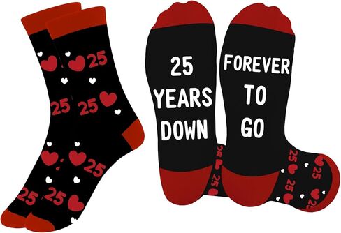 Anniversary Wedding Gifts for Women Men - Anniversary Couples Gifts for Him Her,Romantic Gift,Cotton Presents Socks in Saudi Arabia