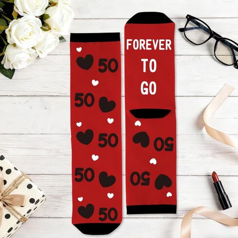 Anniversary Wedding Gifts for Women Men - Anniversary Couples Gifts for Him Her,Romantic Gift,Cotton Presents Socks in Saudi Arabia