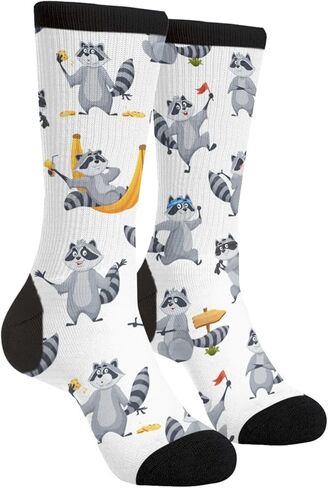 Jedenkuku وحيد القرن الحيوان البرية الجدة متعة طاقم الجوارب موضة مريحة الرجال والنساء فستان مجنون الجوارب in Kuwait