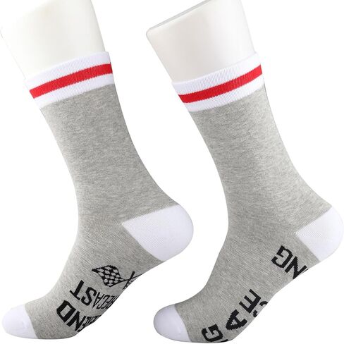 TSOTMO Race Mom Gift Weekend Forecast Racing With A Chance Of Drinking Socks Checkered Flags Novelty Socks for Racer (Racing Of Socks) in Saudi Arabia