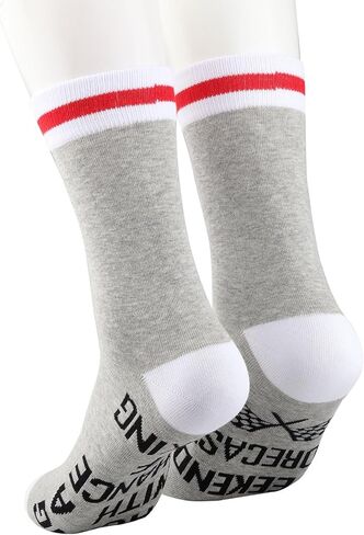 TSOTMO Race Mom Gift Weekend Forecast Racing With A Chance Of Drinking Socks Checkered Flags Novelty Socks for Racer (Racing Of Socks) in Saudi Arabia