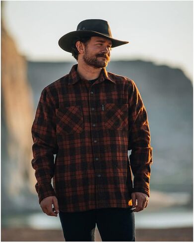 Outback Trading Men's 42667 Clyde UV Protective Snap Front Long Sleeve Western Work Big Shirt in Saudi Arabia