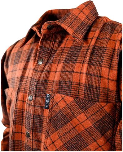 Outback Trading Men's 42667 Clyde UV Protective Snap Front Long Sleeve Western Work Big Shirt in Saudi Arabia