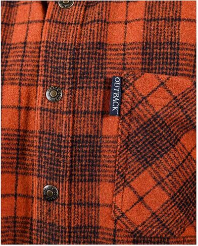 Outback Trading Men's 42667 Clyde UV Protective Snap Front Long Sleeve Western Work Big Shirt in Saudi Arabia