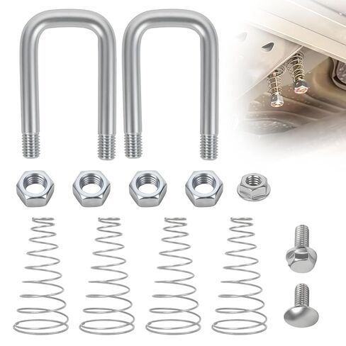 استبدال مجموعة مسمار U لسلسلة الأمان 1900-2-1600، متوافق مع وصلة ربط الكرة المعقوفة B&W، مراسي سلسلة مقطورة محملة بنابض 1/2 بوصة in Kuwait