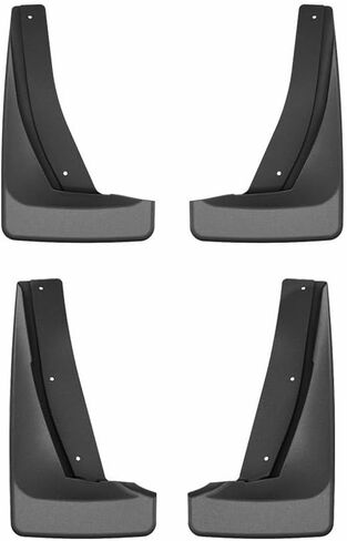 WeatherTech Custom No Drill Splash Guard MudFlaps for Buick Enclave, Front & Rear Set (110193-120206), Black in Saudi Arabia