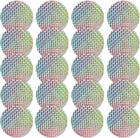 20 PCS Circle Bird Window Strike Prevention, Rainbow Reflective Anti-Collision Window Stickers for Birds, Round Birds Strike Prevention for Windows, Stop Bird from Hitting Windows in Saudi Arabia