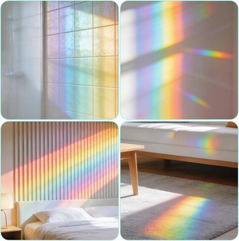 20 PCS Circle Bird Window Strike Prevention, Rainbow Reflective Anti-Collision Window Stickers for Birds, Round Birds Strike Prevention for Windows, Stop Bird from Hitting Windows in Saudi Arabia