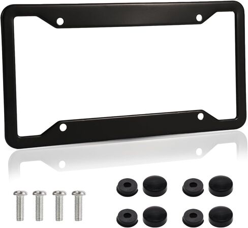 2026 2025 تسلا موديل Y حامل لوحة الترخيص الأمامية (بدون حفر، قفل مخصص) إطار لوحة الترخيص لعام 2025 تسلا موديل Y in Kuwait