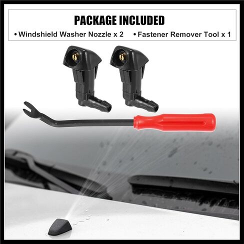 3pcs Front Windshield Wiper Washer Nozzle Spray Jet Kit 76810-SDA-A11 for Honda Civic 2006-2011 for Odyssey 2005-2010 for Accord 2003-2007 for Element 2003-2011 Durable Material in Saudi Arabia