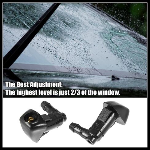 3pcs Front Windshield Wiper Washer Nozzle Spray Jet Kit 76810-SDA-A11 for Honda Civic 2006-2011 for Odyssey 2005-2010 for Accord 2003-2007 for Element 2003-2011 Durable Material in Saudi Arabia