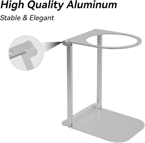 Zayin Travel Coffee Maker Stand, Portable & Foldable Espresso Machine Stand, Office coffee stand with base, Suitable for Office Home and Camping, Black in Kuwait