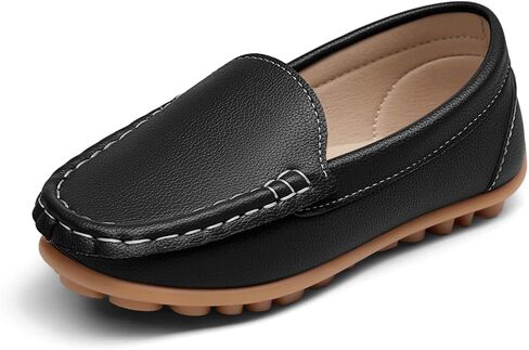 Haloumoning Boys Slip On Loafers Kids Dress Flats Shoes Casual Moccasins School Walking Shoes in Kuwait