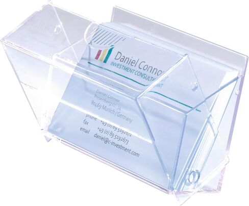 صندوق بطاقات العمل Sigel VA110، شفاف، يتسع لما يصل إلى 100 بطاقة (بحد أقصى 3.39 × 2.2 بوصة) in Kuwait