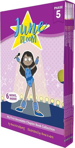 Junior Learning: June Bloom: Decodable Chapter Books Set - Phase 5-6 Books w/Different Stories, Alternate Vowel Sounds, Kids Reading Development in Saudi Arabia