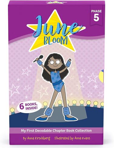 Junior Learning: June Bloom: Decodable Chapter Books Set - Phase 5-6 Books w/Different Stories, Alternate Vowel Sounds, Kids Reading Development in Saudi Arabia