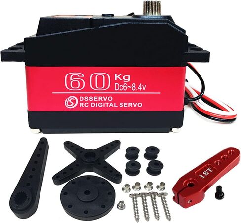 ANNIMOS 80kg High Torque RC Motor Digital Servo 1/5 Large Scale Metal Gear Waterproof in Kuwait