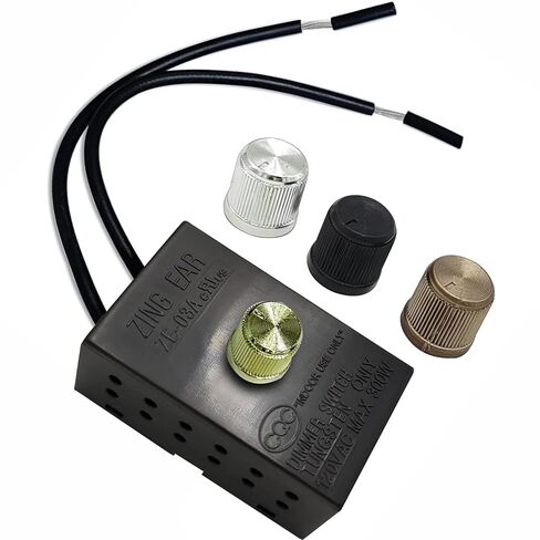Zing Ear ZE-03A مفتاح باهتة 120VAC 240VAC 300W MAX أدوات إصلاح استبدال مجموعة كاملة من مصابيح الطاولة المضمنة وأضواء الأرضية القابلة للتعتيم LED غلاف خارجي بلاستيكي نحاسي سهل التركيب in Kuwait