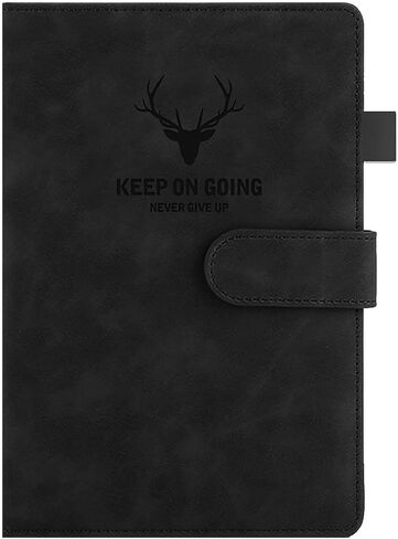 Notebook for Women Men,200 Pages A5 Hardcover Leather Journals for Writing,Travel,Business,Work Notebooks for Note Taking,Diary Notepad 5.7"×8.3" (Brown) in Saudi Arabia