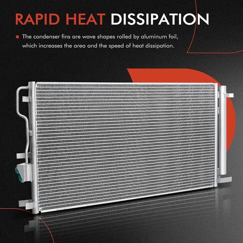 A-Premium A/C Condenser Replace# 9760638004 - Compatible with 2004-2005 Hyundai Sonata, 2004-2005 XG350 & 2004-2005 Kia Optima in Saudi Arabia