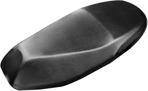 Universal Motorbike Seat Cover with Elastic, Breathable PU Leather Rain Seat Cover for Most Motorcycle Scooter Seat (Black High Stretch) in Kuwait