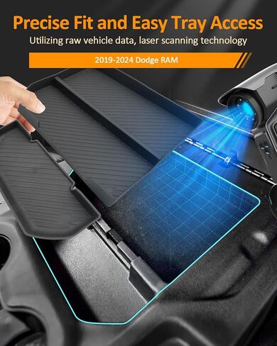CDEFG RAM 1500 Armrest Box Storage Organizer, 2 Pack,for 2019-2025 2026 RAM1500 Center Console Tray Accessories, Fit Dodge RAM 1500 Low Profile 40/20/40 Split Bench Seat Only in Saudi Arabia