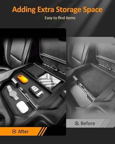 CDEFG RAM 1500 Armrest Box Storage Organizer, 2 Pack,for 2019-2025 2026 RAM1500 Center Console Tray Accessories, Fit Dodge RAM 1500 Low Profile 40/20/40 Split Bench Seat Only in Saudi Arabia