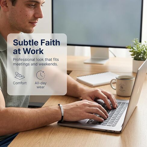 Jesus Bracelets Jesus is King Black Braided Rope Jesus Bracelet with Engraved Aluminum Plate, Baptism Gifts for Boys, Christian Gifts for Men, Unisex, Waterproof, Adjustable Design in Kuwait